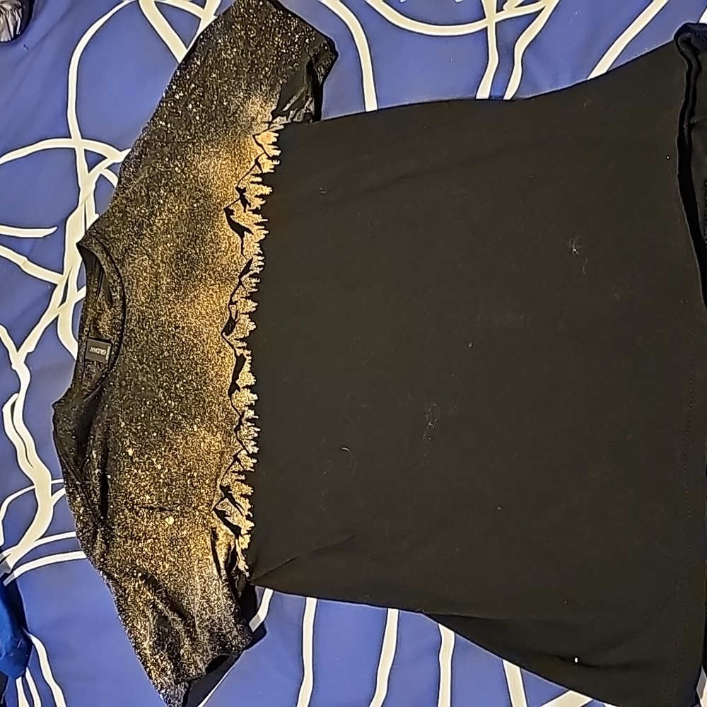 Womens bleach splatter shirt